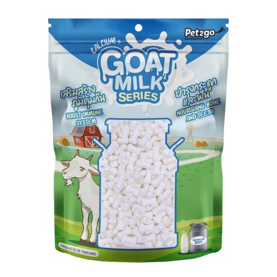 Pet2Go GoatMilk นมแพะเม็ดเล็ก 500g
