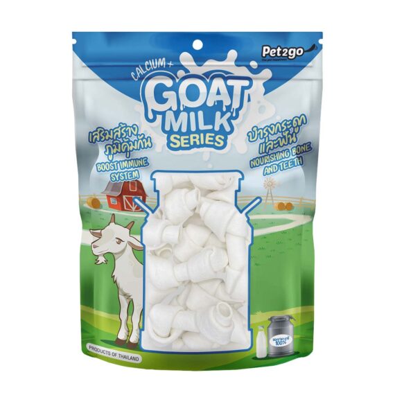 Pet2Go GoatMilk มิลค์กี้โบนนมแพะ 2.5 นิ้ว 20 ชิ้น